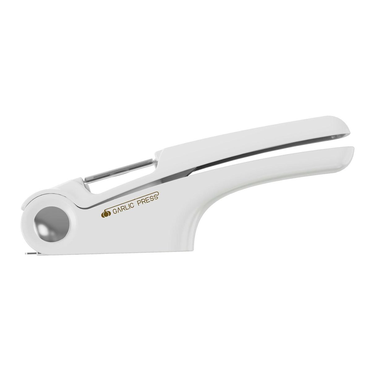 Garlic Chopper Portable Manual Garlic Press Ginger Squeezer White