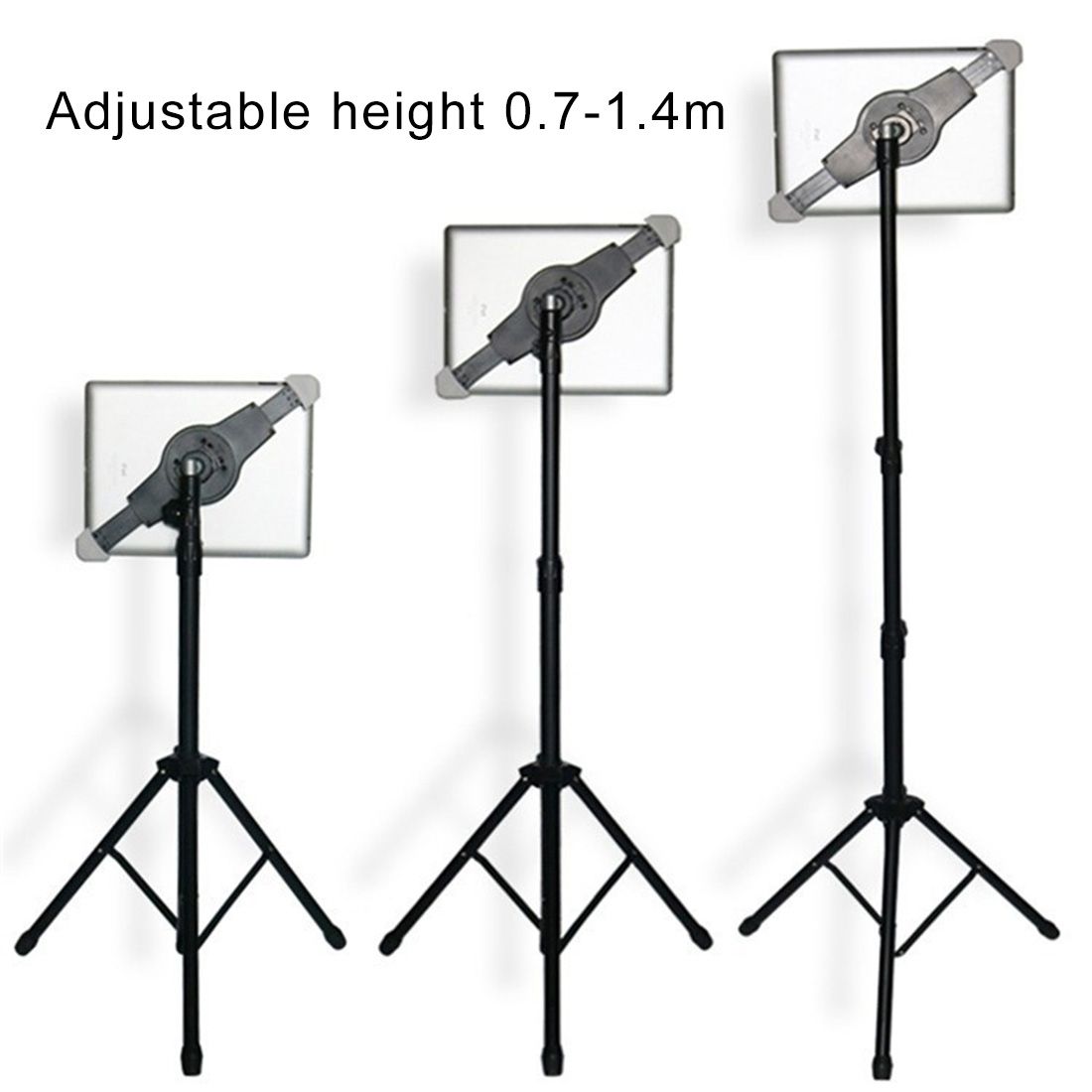 Mount Tripod Floor Stand Tablet Holder For IPad, Kindle Fire, Samsung, Lenovo, And Other 7 - 14 Inch Laptop