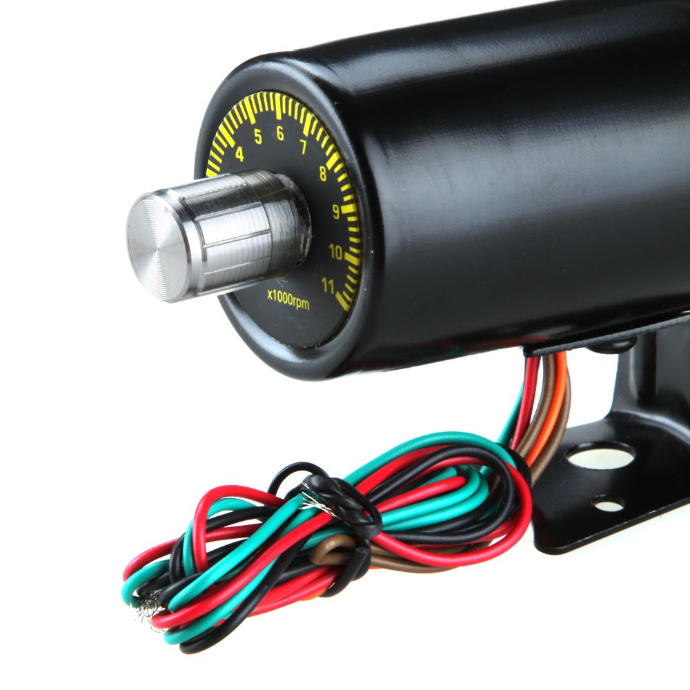 Adjustable Tachometer 1K-11K RPM Tacho Gauge Aluminum Shift