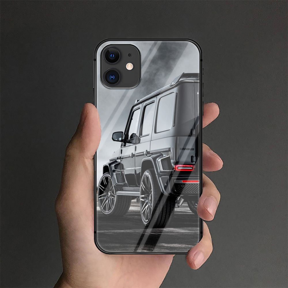 Mercedes Luxury Car Amg Phone Tempered Glass Case Cover For