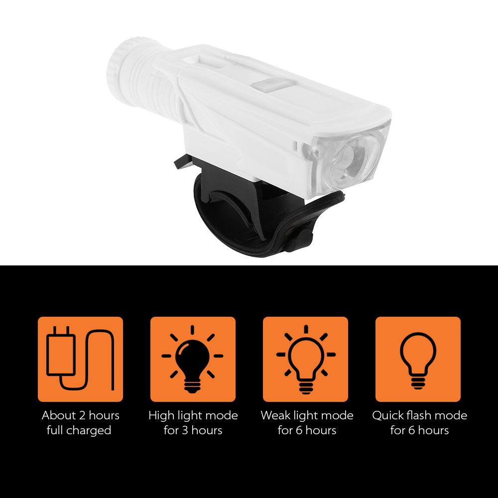 150LM Bike Front Light USB Rechargeable Bike Lamp LED Front