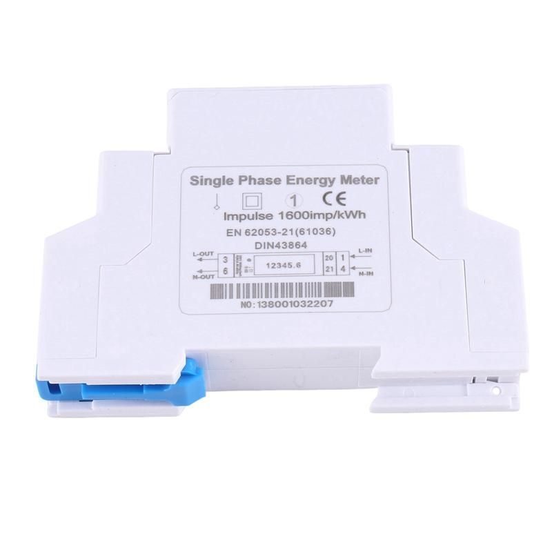 1PC KWH Energy Meter 532A 20A LCD Digital Power Consumption Watt Meter AC220V Watt Hour Din Rail Energy Meter