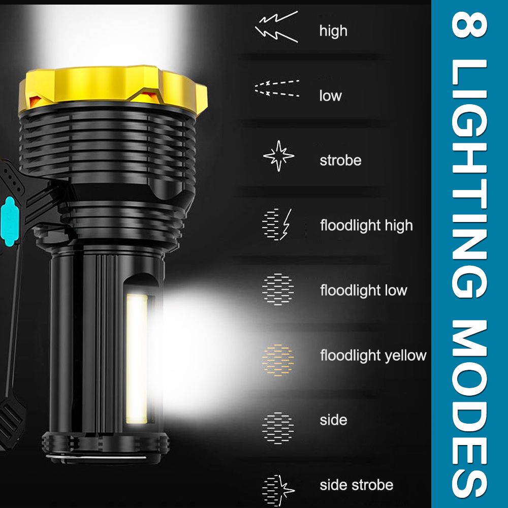 300W 3 In 1 Multifunctional Work Brightest LED Searchlight