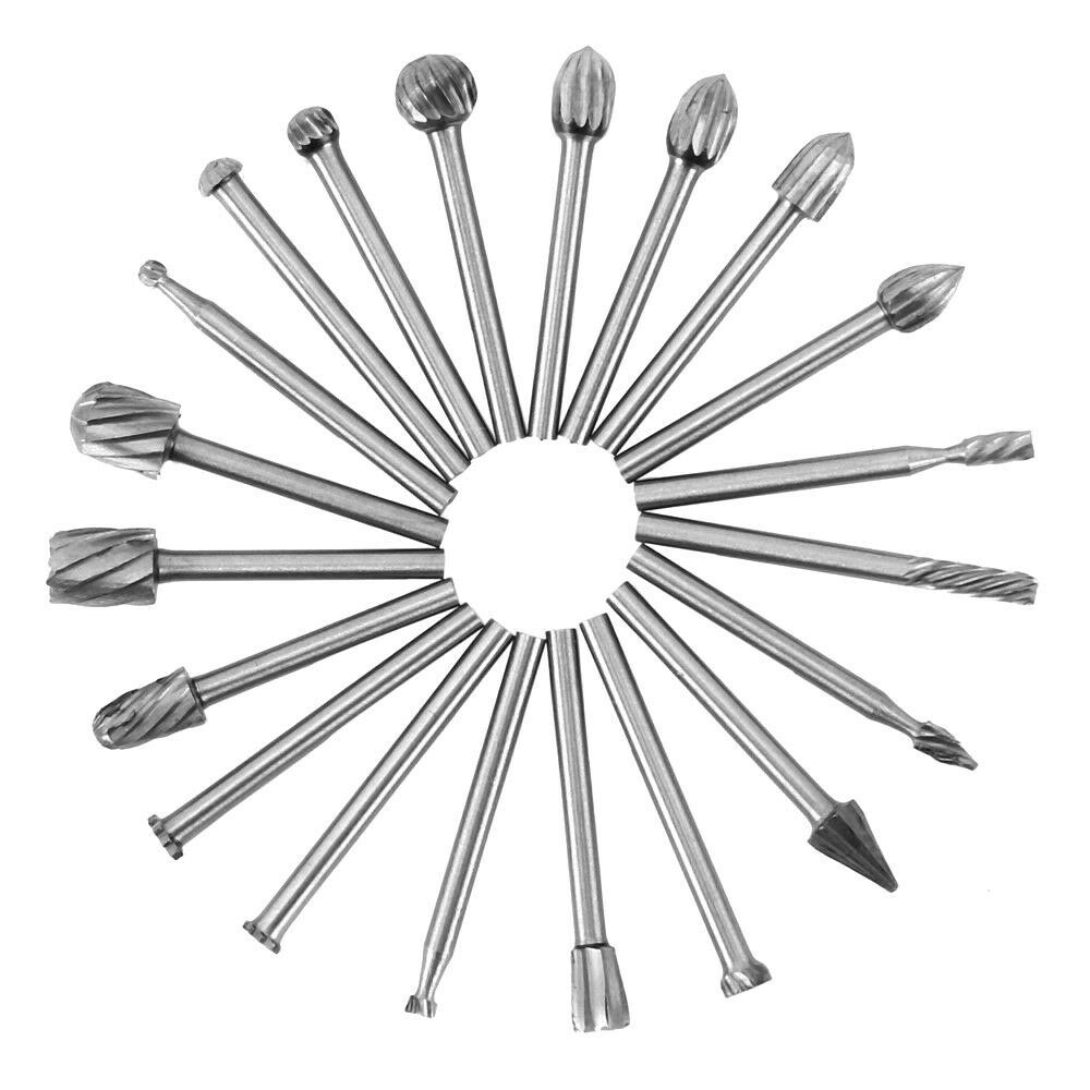 20Pcs Carbide Burr Die Grinder Bits For Rotary Tool Power