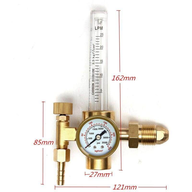 CGA580 Argon CO2 Gas Mig Tig Flow Meter Welding Weld Flowmeter Regulator Welder CGA580 Fits