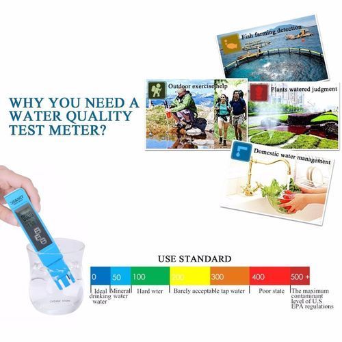 Home Portable Digital LCD TDS EC TEMP Meter Tester Water Quality Purity