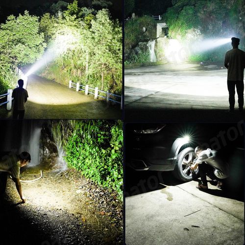 Waterproof Mini LED Headlight USB Rechargeable 90 Degree Magnet Double Light Super Bright Headlamp