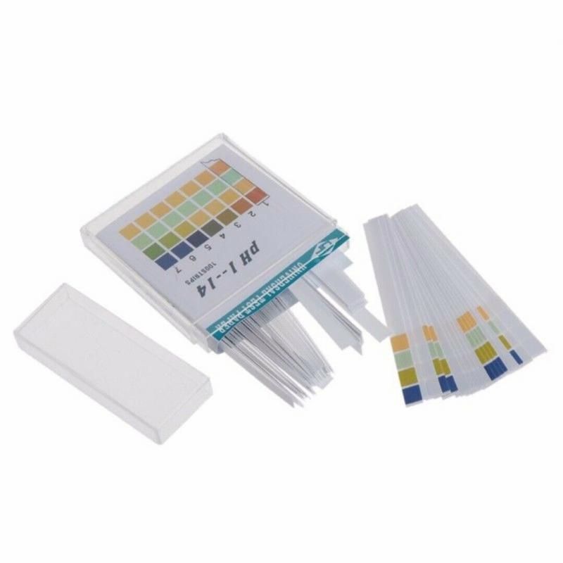 1set  100 Strips Professional 1-14 PH Litmus Paper Ph Test Strips Water Cosmetics Soil Acidity Test Strips With Control Card New