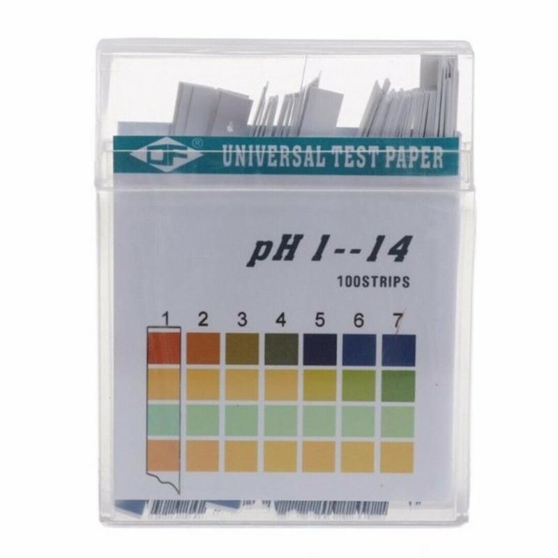 1set  100 Strips Professional 1-14 PH Litmus Paper Ph Test Strips Water Cosmetics Soil Acidity Test Strips With Control Card New