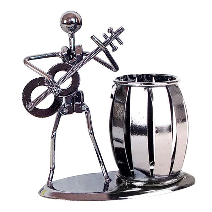 Metal Classical Guitar Music Artist Pen Pencil Holder Classical Guitar