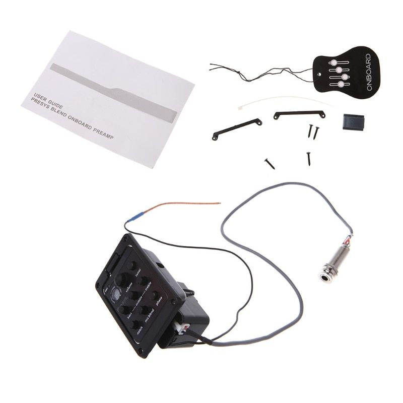 For Presys Blend 301 Acoustic Guitar Pickup Preamp EQ Tuner Piezo Mic Beat #20/1