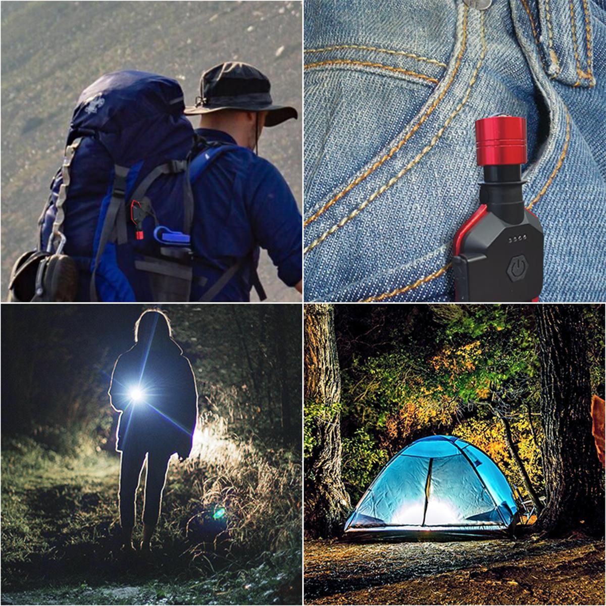 Ultra-Bright Mini Flashlight - 600 Lumens, Rechargeable Compact LED with Clip, Lightweight Pocket-Sized EDC - Perfect for Camping, Hiking & Outdoor Adventures