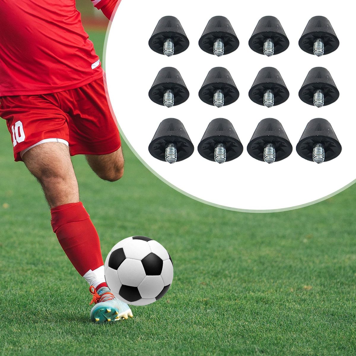 12Pcs Football Boot Spikes M5 Replacement Spikes For