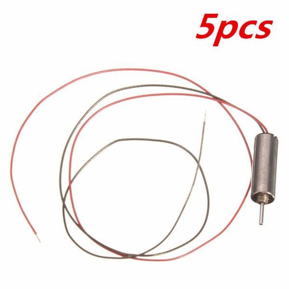 MT  5pcs Dc 3.7v 66000rpm Wired Micro Coreless Motor For Model Toy
