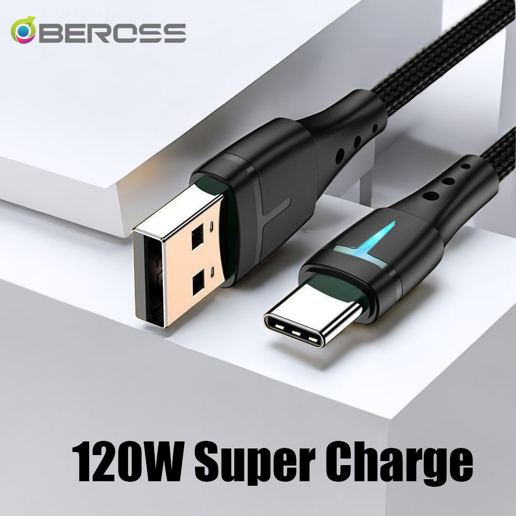 Infinix Charging Cable 2m Type C Tecno Cables Fast Data Transmission Black
