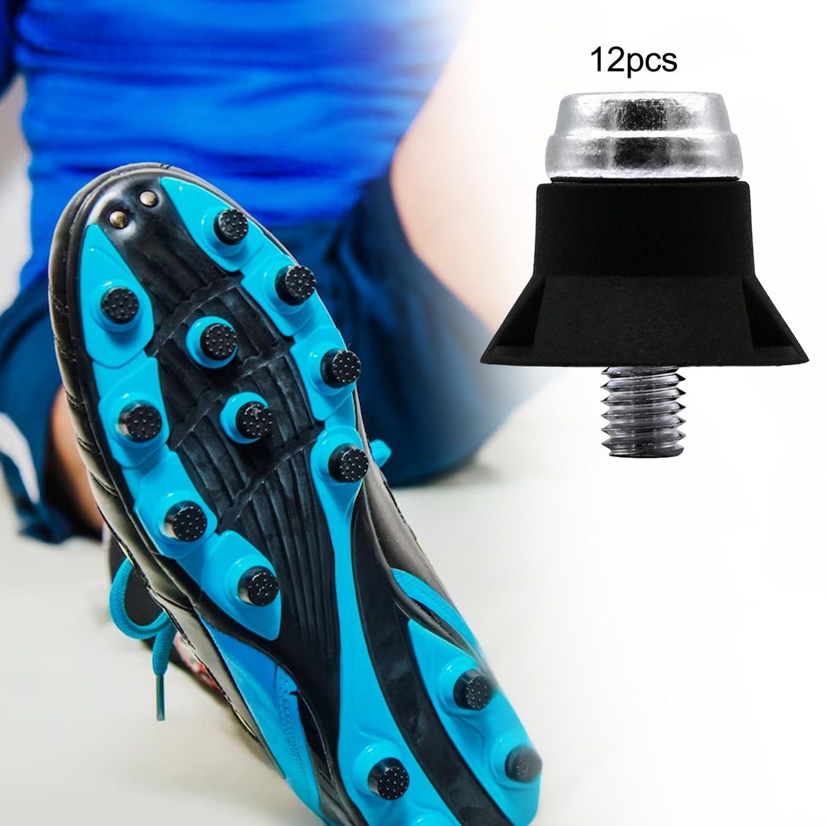 12Pcs Soccer Boot Cleats Replacement  Install 16mm