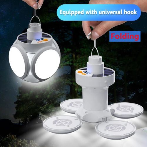 Solar Usb Charging Led Bulb Hooking Light Multifunction Portable Lantern Flashlights Camping