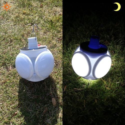 Solar Usb Charging Led Bulb Hooking Light Multifunction Portable Lantern Flashlights Camping