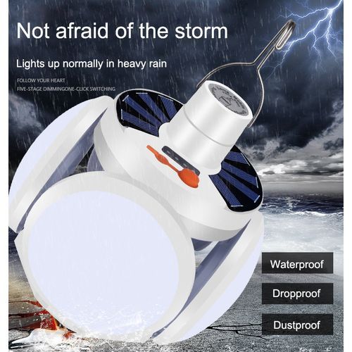 Solar Usb Charging Led Bulb Hooking Light Multifunction Portable Lantern Flashlights Camping