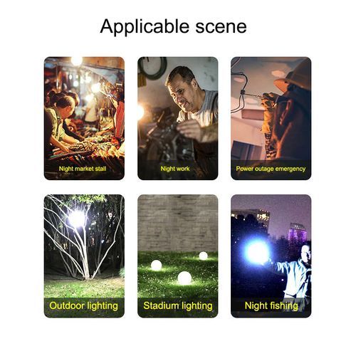 Solar Usb Charging Led Bulb Hooking Light Multifunction Portable Lantern Flashlights Camping