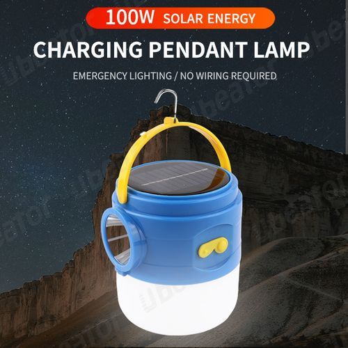 Solar USB Charging Portable Camping Led Lanterns Emergency Flashlights 3 Gears Dimming Table Lamp