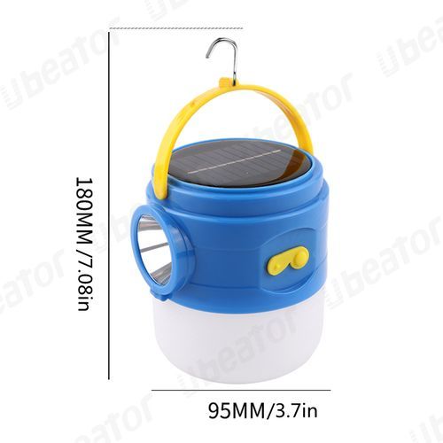 Solar USB Charging Portable Camping Led Lanterns Emergency Flashlights 3 Gears Dimming Table Lamp