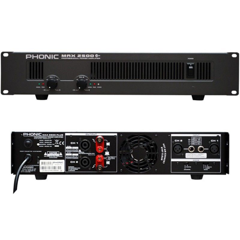 Max-2500 1500watts Plus Professional Power Amplifier