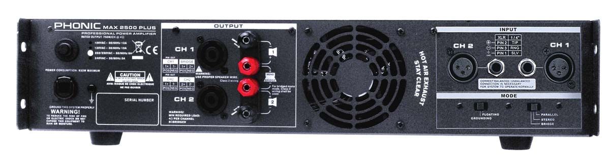 Max-2500 1500watts Plus Professional Power Amplifier