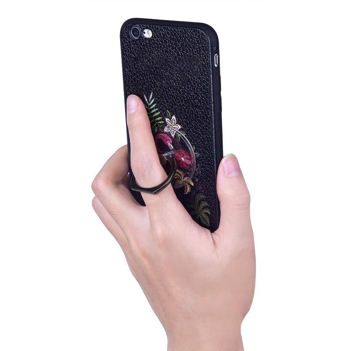 Finger Ring Phone Stand   Mobile Phone Holder Black