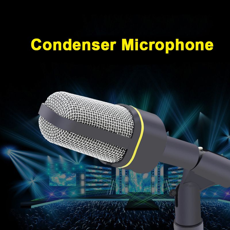 Condenser Microphone Pro 3.5mm Wired Studio Capacitive Mic