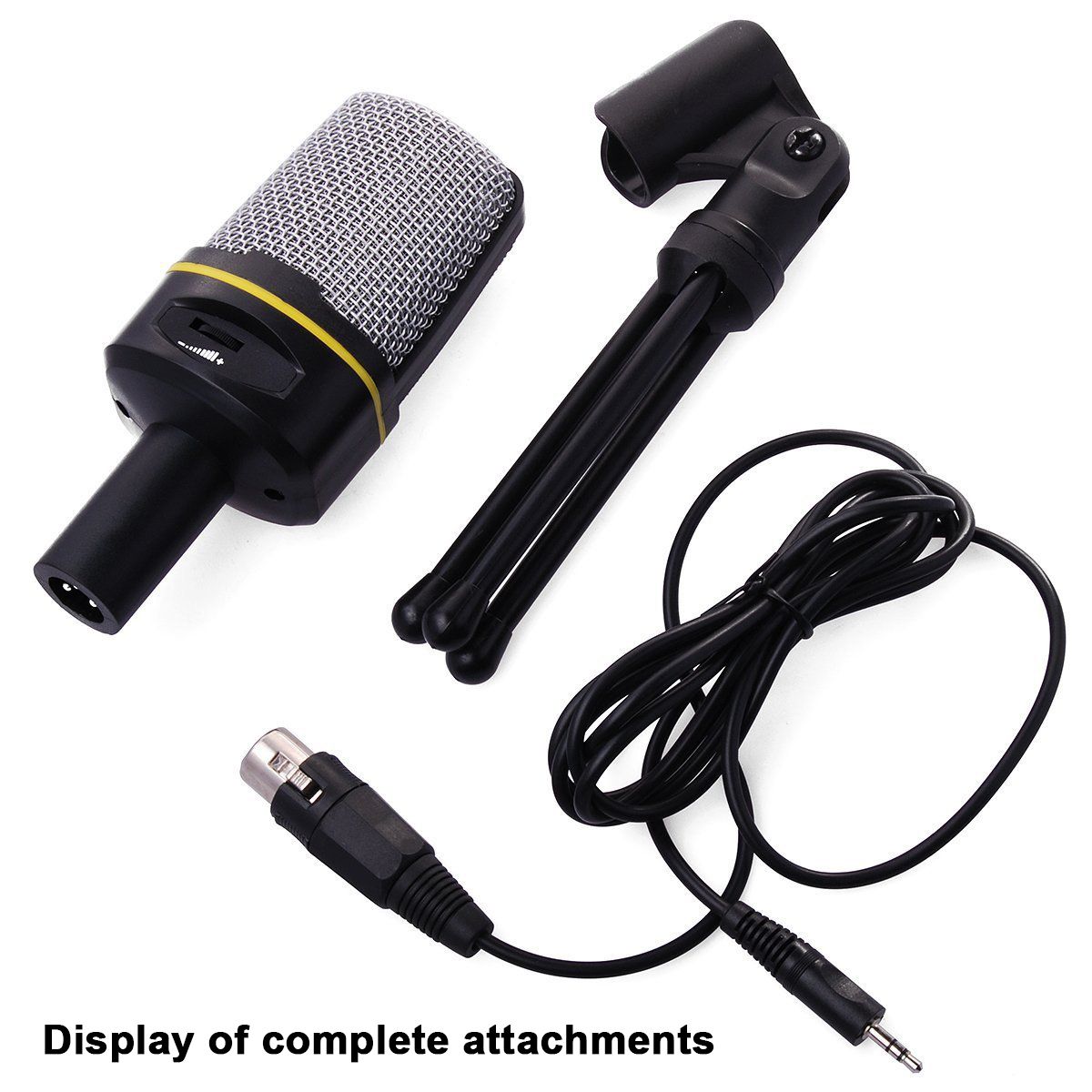 Condenser Microphone Pro 3.5mm Wired Studio Capacitive Mic
