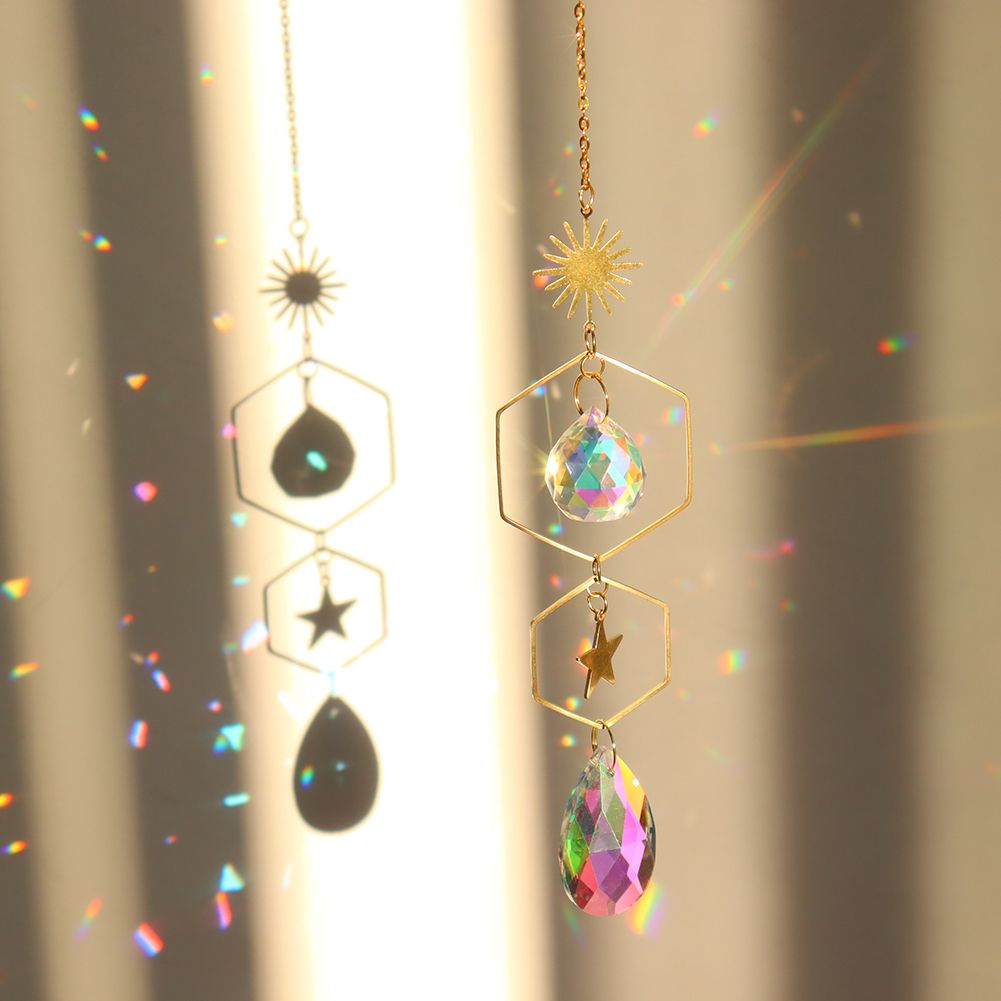 Chakra Crystal Sun Catchers Rainbow Wall Chaser Hanging