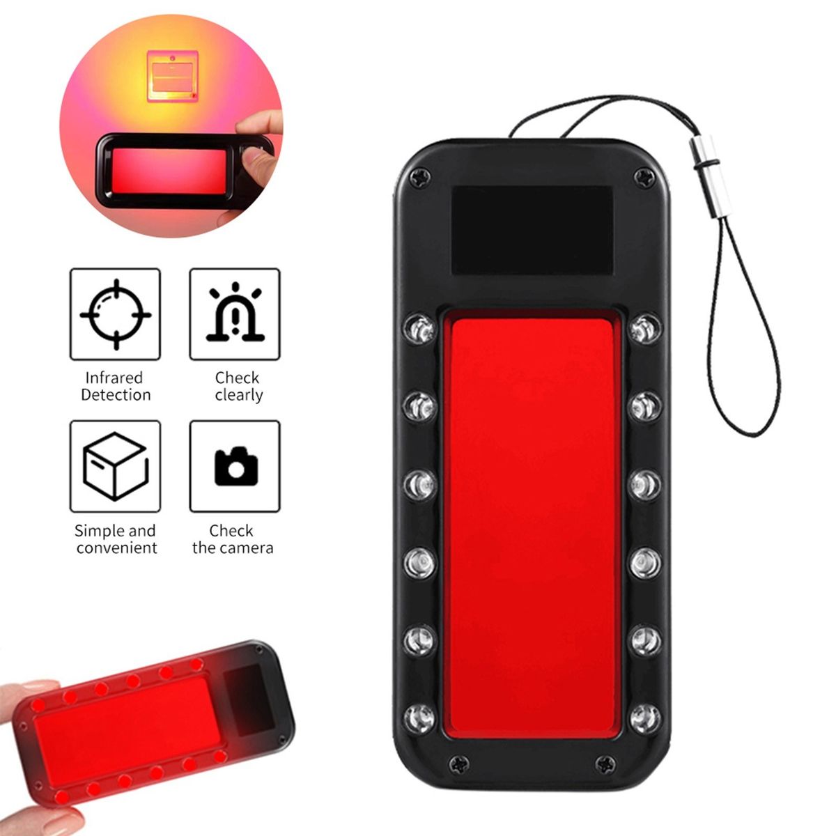 Mini Camera Finder,Laser Lens GSM Listening Device Finder