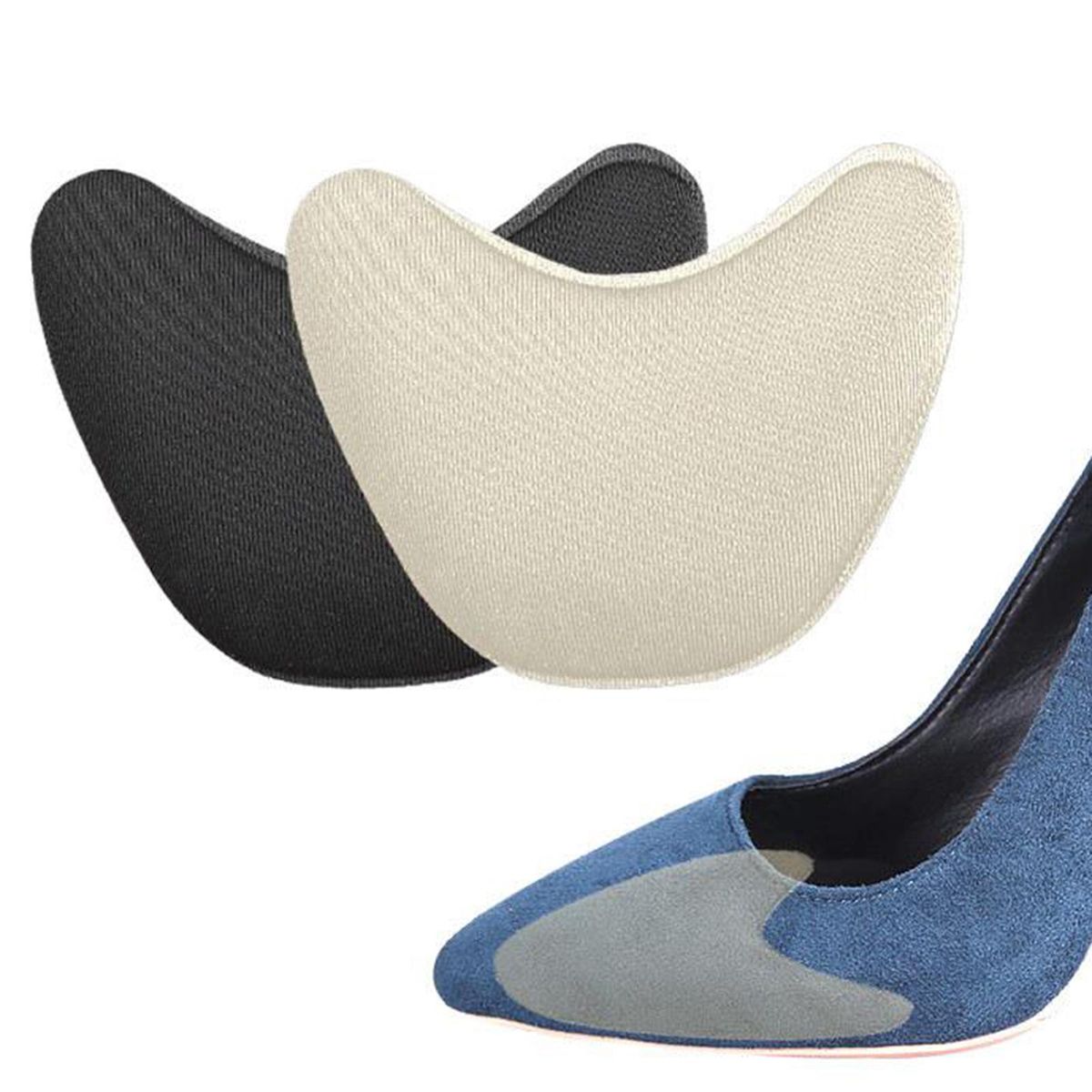 3 Pairs Toe Inserts For Shoes Too Big Shoe Inserts Foam Toe Skin Color