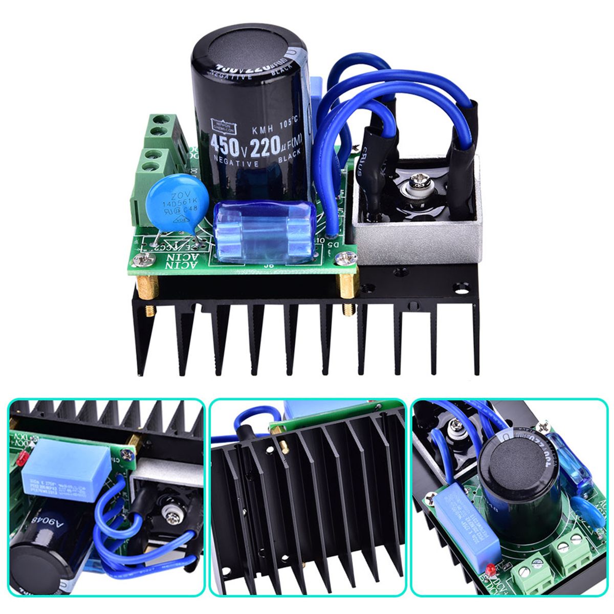 1 Pcs 0-220VAC To 0-311VDC Universal Multiple Protection