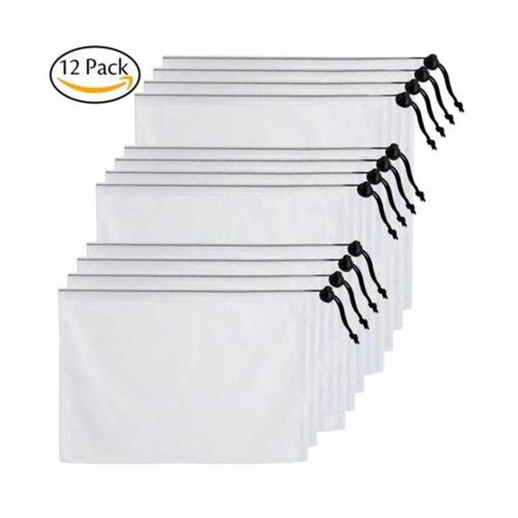 12Pcs（30x20 30x35 30x43size） Reusable Drawstring Bags Mesh Vegetable Fruit Storage Bag