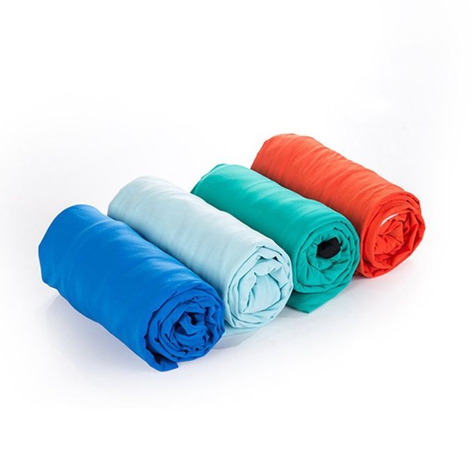 Outdoor Travel High Elasti Ity Sleeping Bag Liner Portable  Arry Sheet-blue-80*200cm