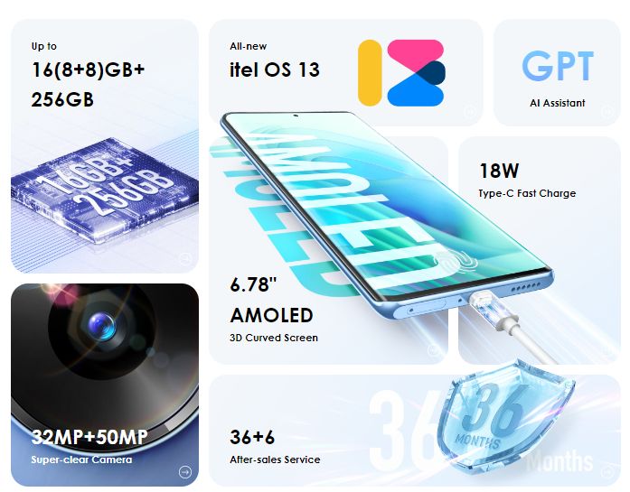 S23 Plus 6.78", 256GB ROM + Up To 16GB RAM, 5000mAh, 50MP