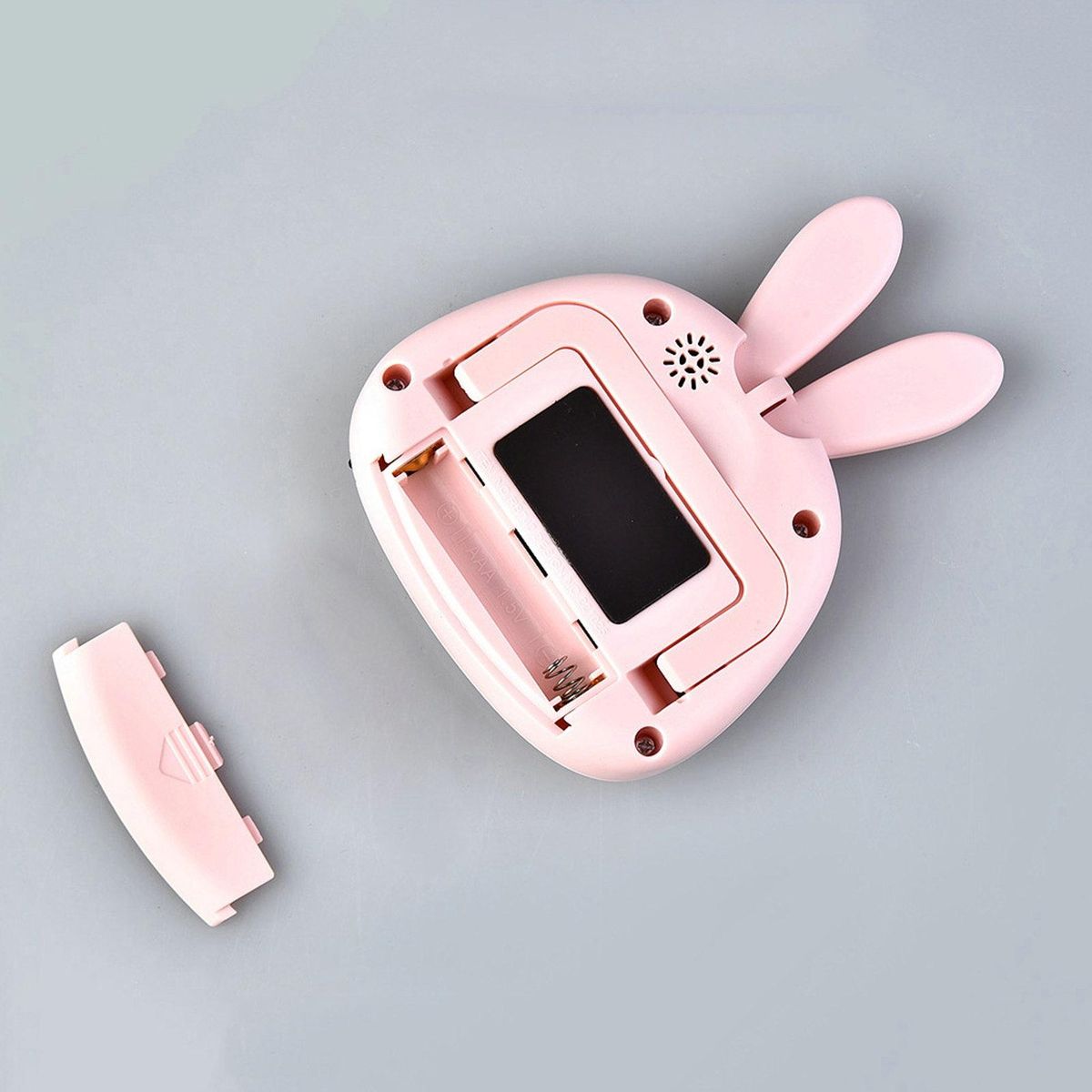 Digital Cartoon Rabbit Kitchen Manual Reminder Clock Pink