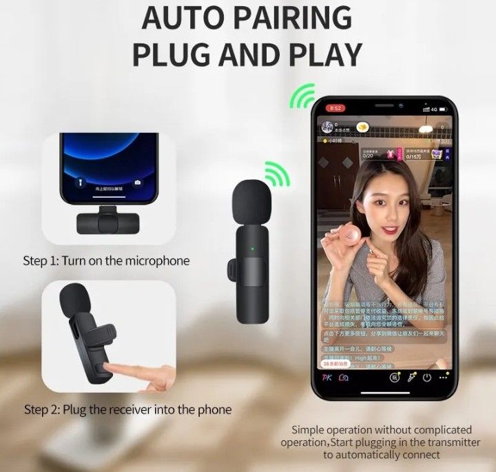 Wireless Leveler Microphone For Type C