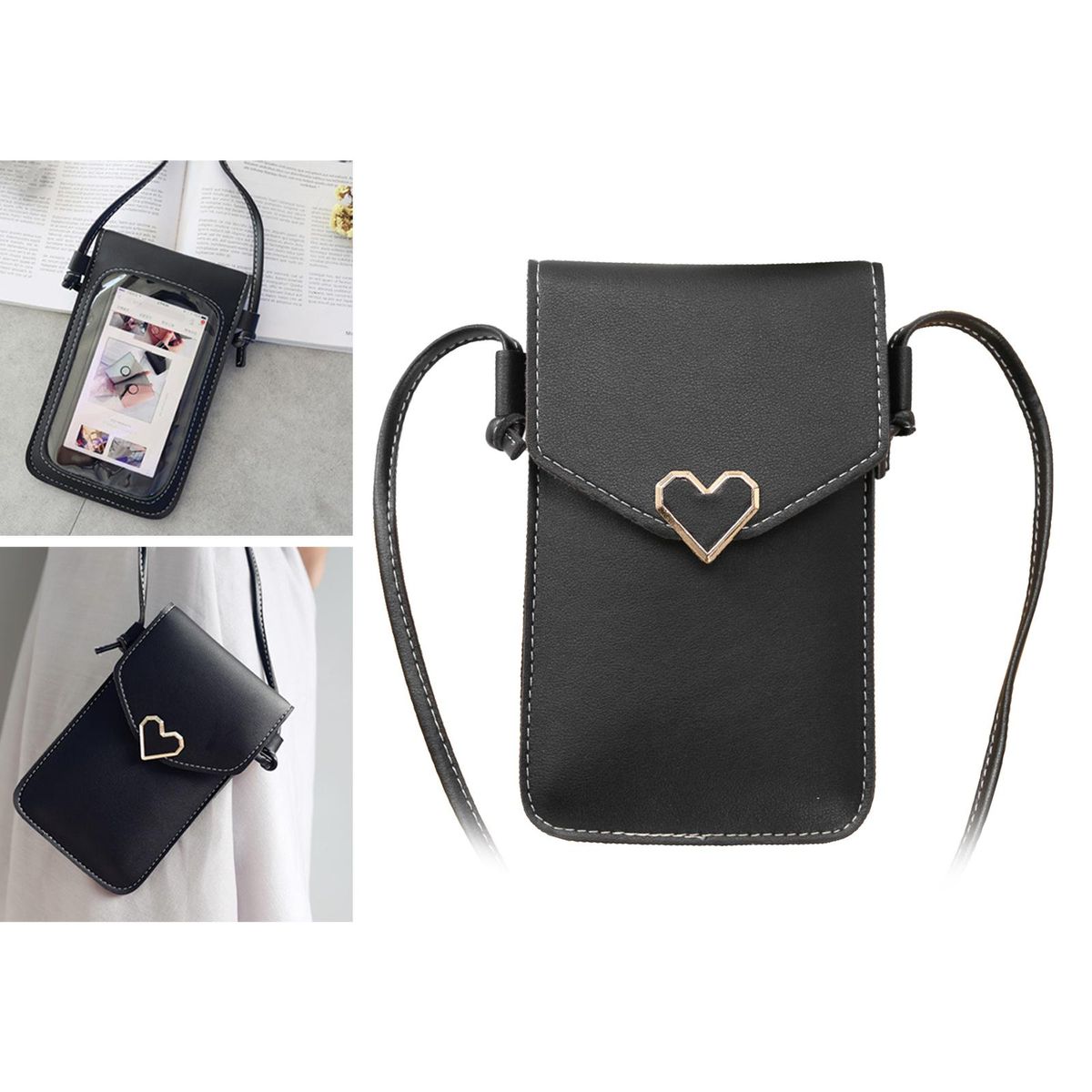 Touch Screen Crossbody Cellphone Purse,Compartment ,Lock