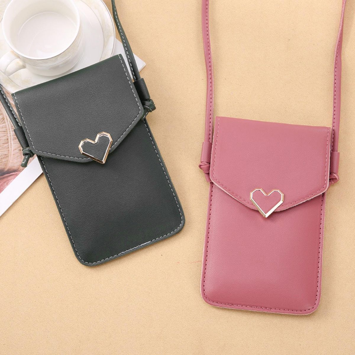 Touch Screen Crossbody Cellphone Purse,Compartment ,Lock
