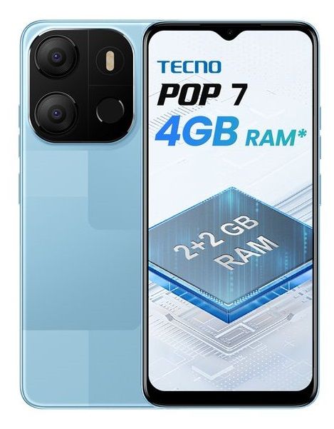 POP 7(BF6) 6.6" HD+ 2GB RAM/64GB ROM Android 12 - Capri Blue