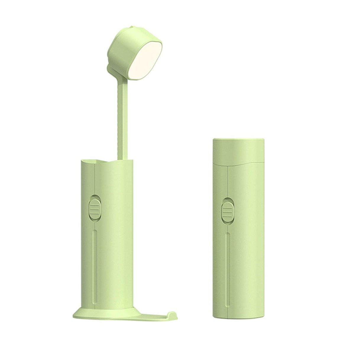Foldable Desk Table Lamp USB Charging For Bedroom Bedside Modern Green