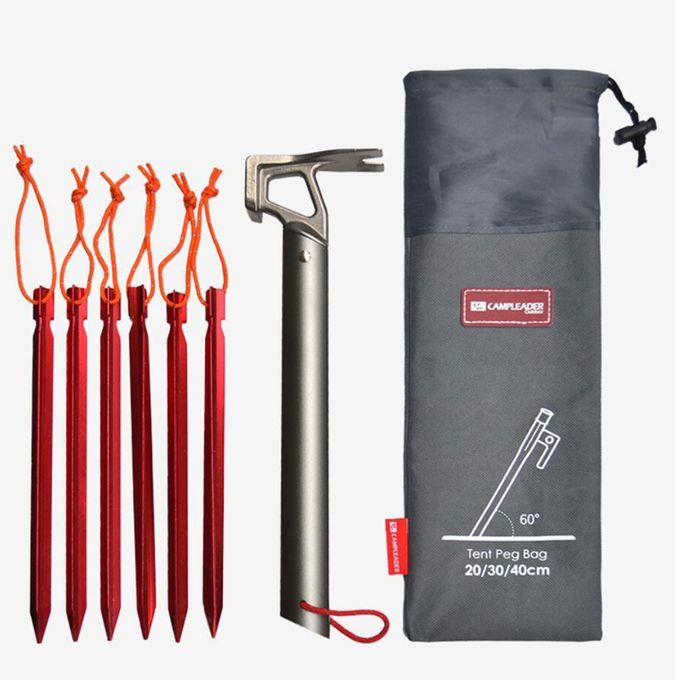 Outdoor Camping Tent Pegs Nails Stake Storage Bag Case Stuff Sack