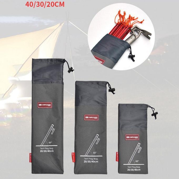 Outdoor Camping Tent Pegs Nails Stake Storage Bag Case Stuff Sack
