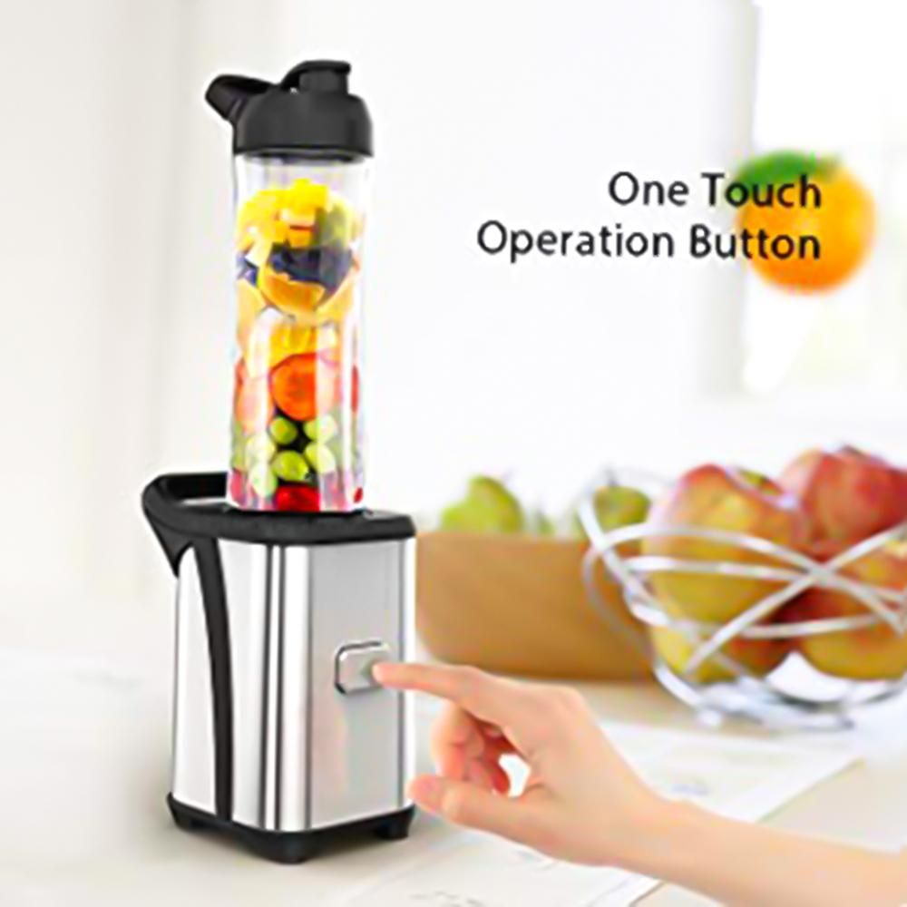 homgeek Smoothie Blender, 300W Personal Blender for Shakes and Smoothies, Portable Small Countertop Juice Blender with 2 Tritan BPA-Free 20oz Travel Bottles
