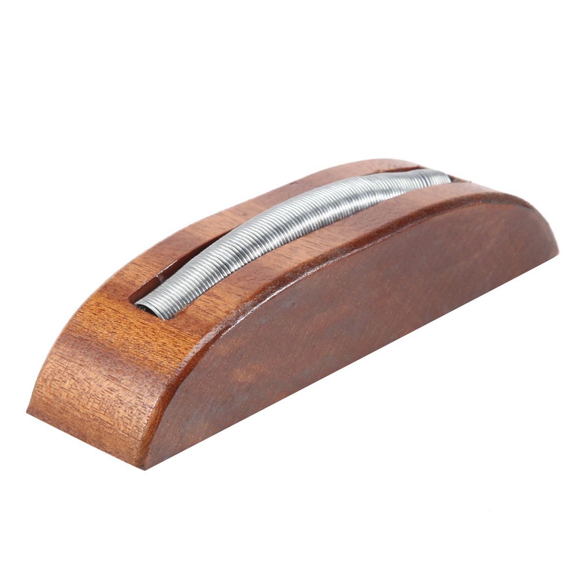 Guitar Paddle Storage Base Solid Wood Guitar Pick Box (Mahog