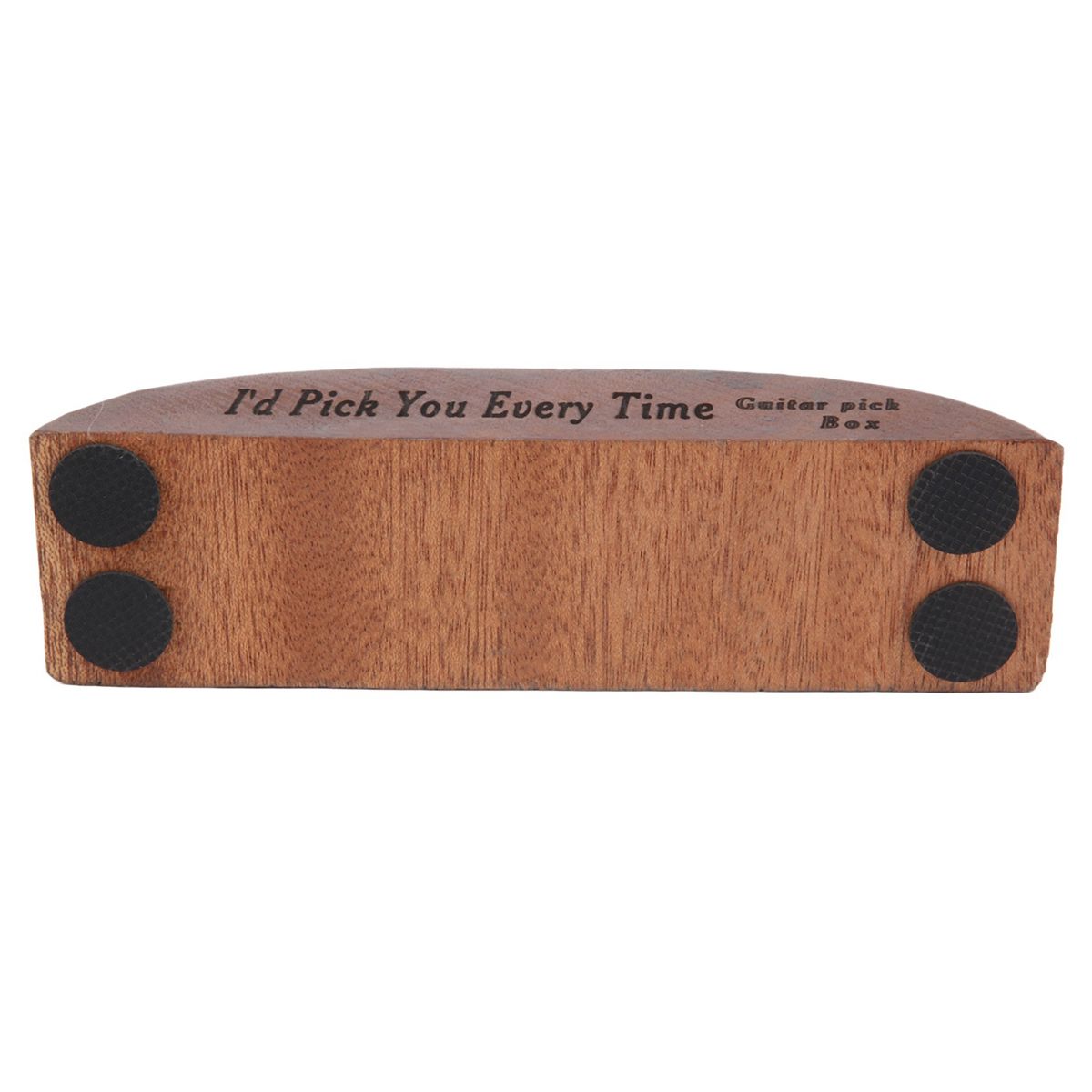 Guitar Paddle Storage Base Solid Wood Guitar Pick Box (Mahog