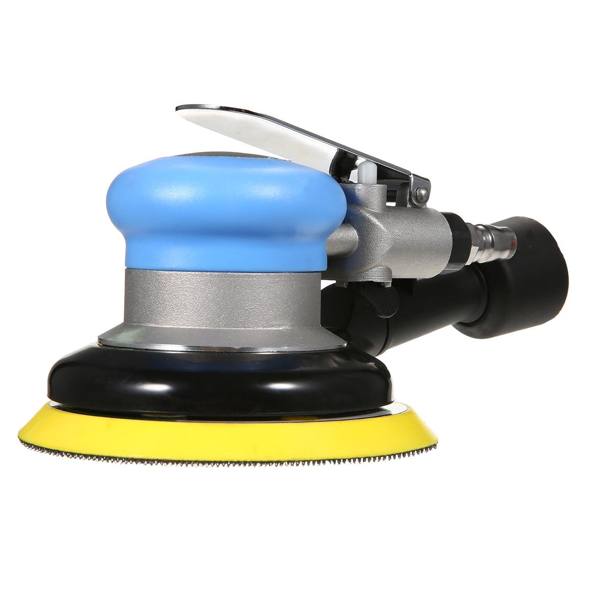 5'' Pneumatic Sander 12000rpm Pneumatic Palm Sander Professional Air Powered Sander Polishing Grinding Sanding for Car Metal Wood Wax Metal Work